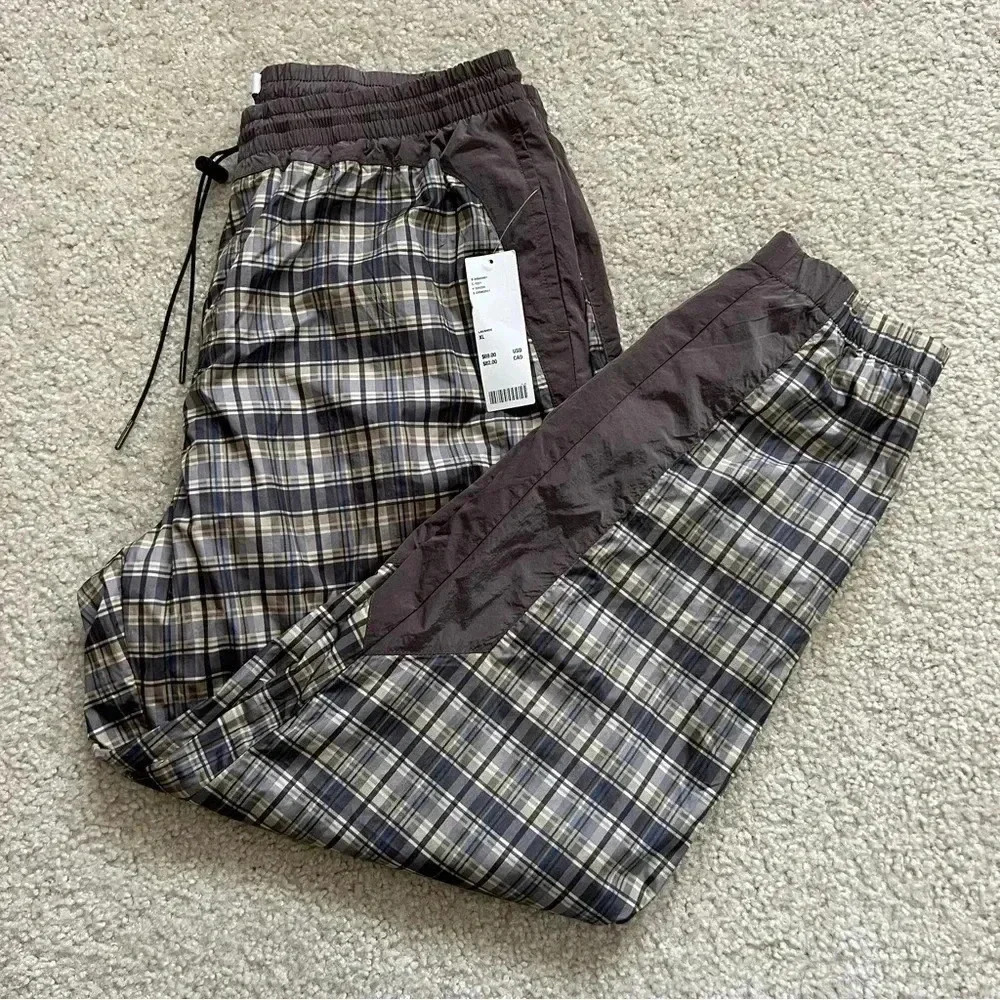 Urban Outfitters UO Plaid Wind Pant Men’s Size XL  Style# OB982931 $69 Lavande - Picture 3 of 16